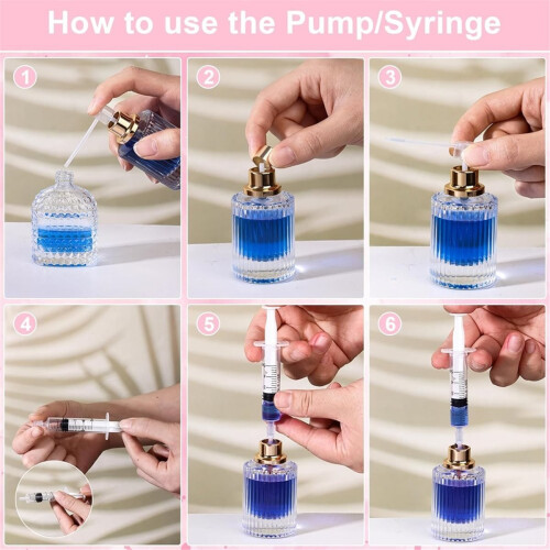 50 Pcs Perfume Refill Tool Kit Plastic Perfume Dispenser Transfer Kit for Liquid Small Bottle 2