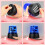 2Pcs Rotating Strobe Light, 360 Degree Rotating Light, Disco Bar Party Decorative Light Blue 3