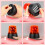 2Pcs Rotating Strobe Light, 360 Degree Rotating Light, Disco Bar Party Decorative Light Red 5