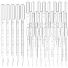 30PCS Pipettes Droppers, 4 Styles with Scale Disposable Plastic Transfer Pipettes Suitable for DIY Art, Pippets Droppers