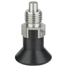 Pino de posicionamento de mola de aço inoxidável com botão para mini indexação de êmbolo para montagens mecânicas (MT635)