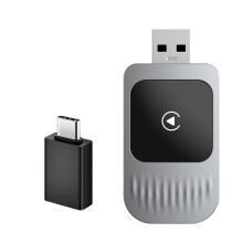 Car Wireless Carplay Adapter Upgrade Wired CarPlay to Wireless Carplay with USB-C Adapter Plug and Play