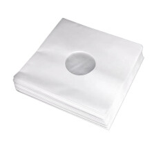 40 stuks 7 inch vinyl platenhoezen beschermende binnenhoezen met middengat voor EP-opslag en vinyl EP-container