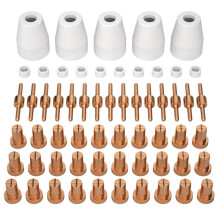 60PCS PT-31 Plasma Cutting Tip Electrode & Nozzle Kits Consumables Accessories for CUT40 50 Plasma Cutter Tools