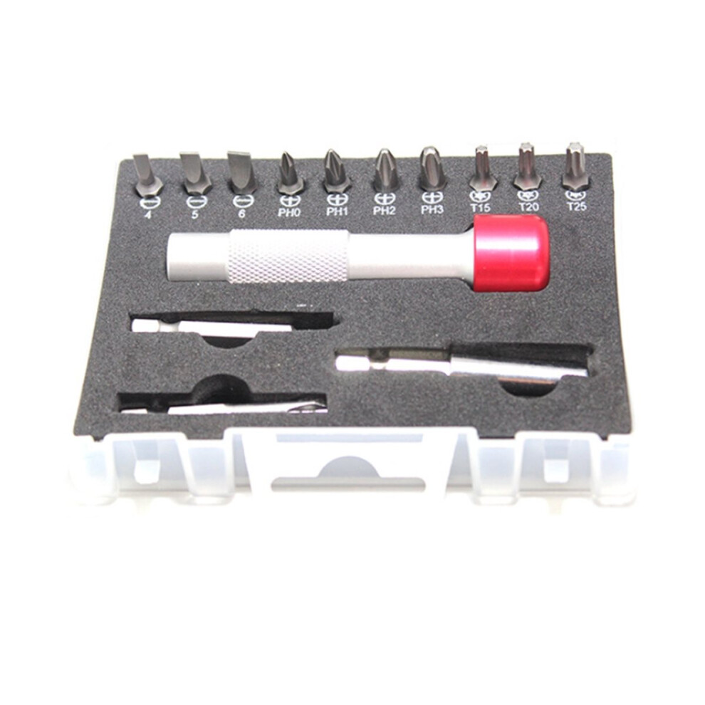 14Pcs Professional Screwdriver Set With Aluminum Handles Manual Drilling Repair Set 4851434156490