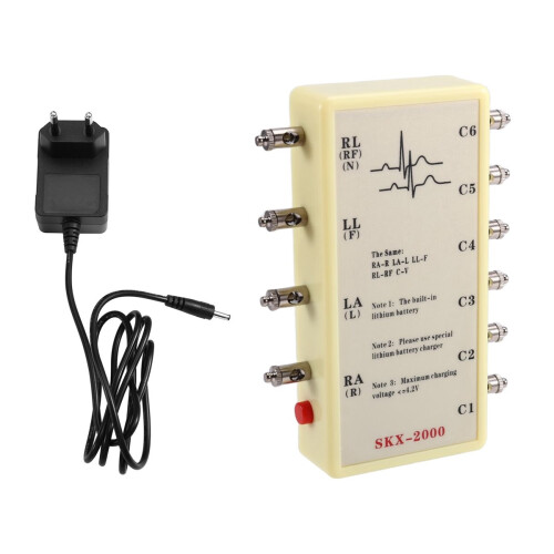 SKX-2000A ECG Signal Generator ECG Emulator ECG Simulator Simulation Instrument for Electrocardiogram Simulation EU Plug 1