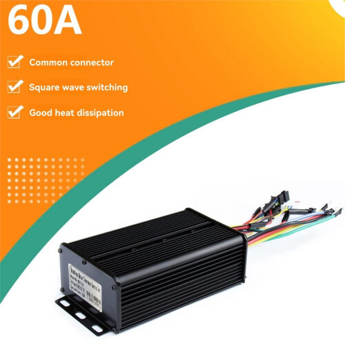 Electric Bicycle Controller System 48V 60V 72V 60A Three Mode Sine Wave Square Wave No Hall Effect Switching Controller 2