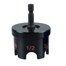 Nut Zipper Drill Attachment - Hex-Shank for Impact Drills,Fits 1/4",3/8",1/2" Threaded Rods,for Heavy-Duty Tasks Black