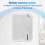 Diffusore di aromi Bluetooth 200m³ USB silenzioso diffusore di oli essenziali portatile per hotel e spa grigio 5