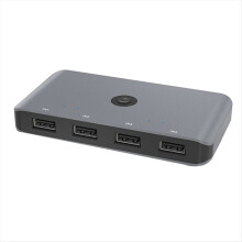 4 in 4 uit USB 2.0 KVM-switch Gedeelde controlleradapter Printersplitter Switcher voor pc Laptop Toetsenbord Muis Monitor