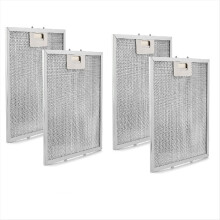 Conjunto de 4 filtros de exaustão para coifa W10169961A, filtro de gordura para micro-ondas com 5 camadas de malha de alumínio.