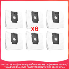 Stofzak voor 360 S8 Plus, Dynaking R21, Miwhole M8 Lite, X50 SW, RV30 Plus/RV10 Plus/RVA200, RC3-onderdelen