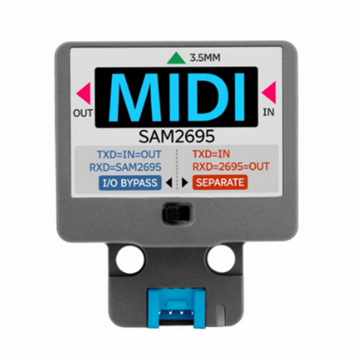M5 Midi Unit Serial Port to Midi Unit Sam2695 Audio Processing 3.5 Interface for M5 Atom Ai Voice Recognition Systems