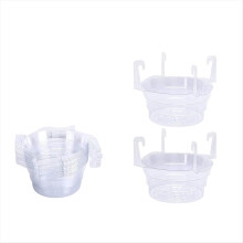 15 stuks hangende plantenwateropvangbak - doorzichtige plastic plantenwateropvangbak - hangende plantenschotels, lekbakken 6 inch