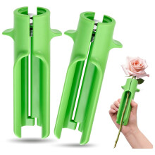 2 piezas de removedor de espinas de rosas, herramienta para quitar espinas de hojas, floristería, jardinería y flores.