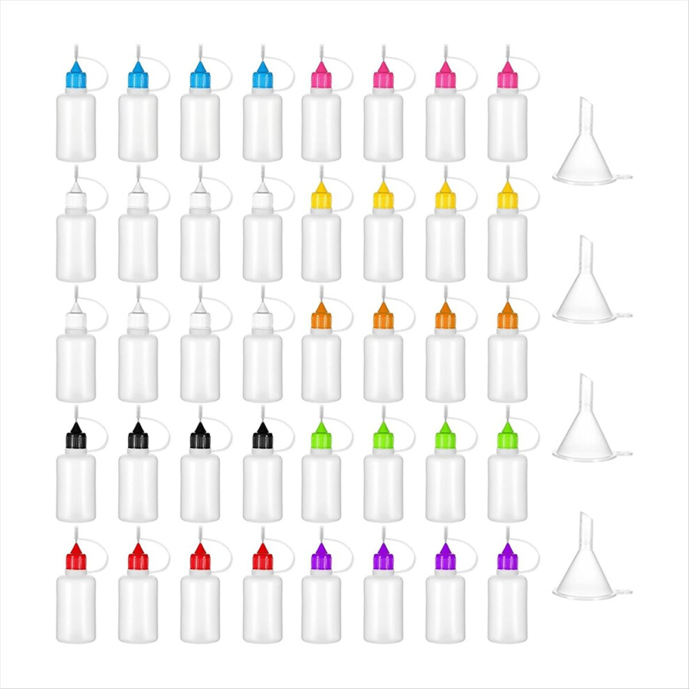 Glue Applicator Bottles 30Ml/ 1Oz Precision Needle Tip Squeeze Bottle For Diy Paint Paper Quilling Craft Glue Ink 4851434102169