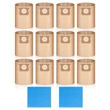 19-3100 Bags for 5-6 Gallon Wet/Dry Vacuums Disposable Dust Bags Reusable Filter 19-1500 Combo