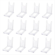12 Fotoständer, Buchständer, transparente, verstellbare Ständerplatte, Präsentationsständer für Kunstwerke, Bilderrahmenständer