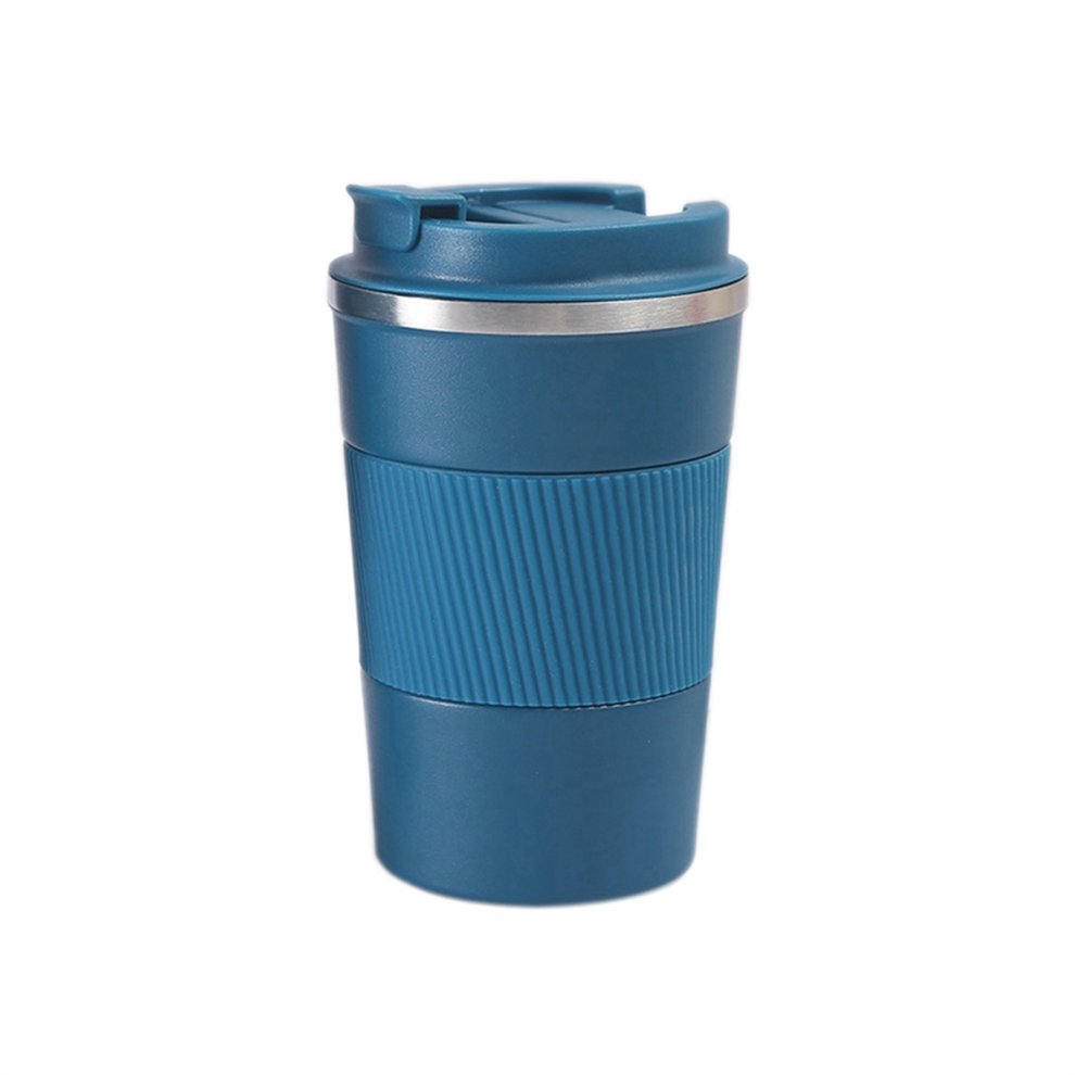304 Stainless Steel Insulated Cup Business Travel Coffee Cup Portable Flip Lid Car Mug 380ml