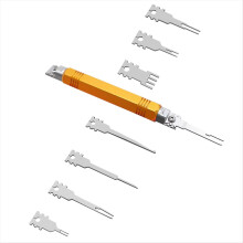 Outil d'extraction de broches de bornes détachable à double tête pour connecteurs AMP Metri Pack Molex - Réparation de moteurs