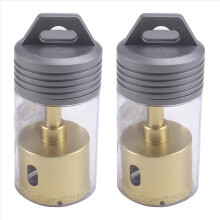 2 stuks boorbits met vacuümgesoldeerde drooggesneden diamantboorkernen, 45 mm gatenzaag voor elektrische handboormachines