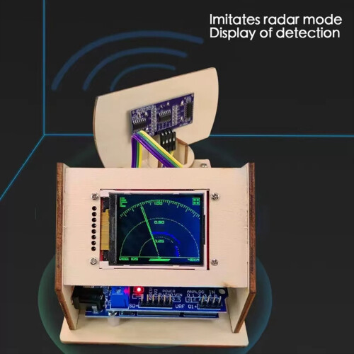 Kit DIY para Robô de Detecção Estudantil R3 com Tela TFT LCD de 1,8 Polegadas, Ultrassônico, Radar e Programação. 2