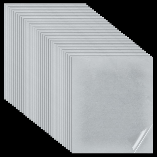 36 unidades de folhas adesivas dupla face termocolantes de 25 x 28 cm (9,8 x 11 polegadas) para reparo de tecidos. 1