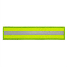 Patch refletivo de tecido dupla face para identificação, braçadeira, acessórios para roupas e equipamentos de atividades ao ar livre.