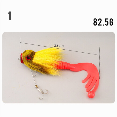 Isca de pesca com mosca, anzóis duplos, isca macia para pesca com mosca em água doce e salgada. 2