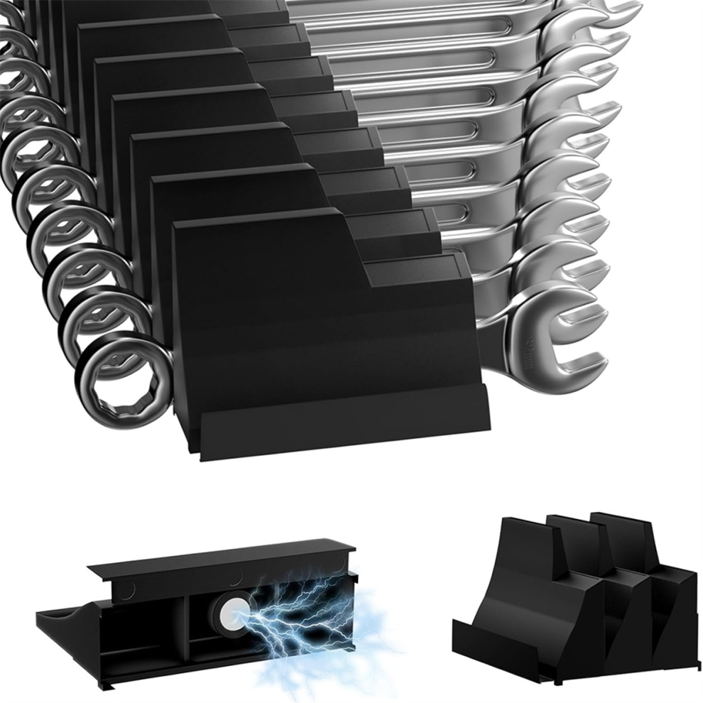 Wrench Organizer, 20Pcs Wrench Organizer For Tool Box, Tool Box Organizer, Magnetic Wrench Organizer For Tool Box Drawer 4851434124673