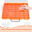 48 Grids Large Plastic Organizer Box with Adjustable Dividers, Beads Storage Containers Compartment Tackle Box Case 5