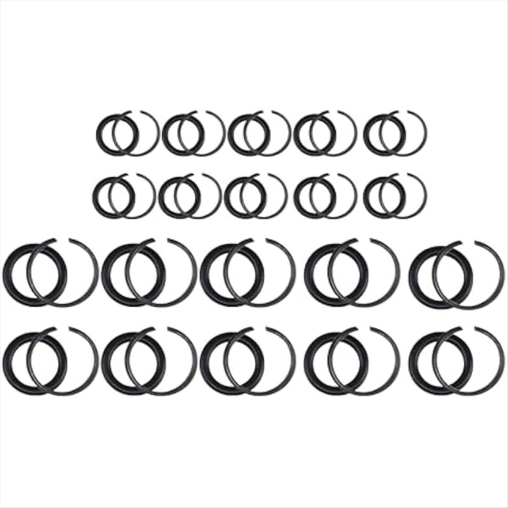 (10+10 Sets) 1/2Inch & 3/8Inch Impact Wrench Retainer Ring Kits With O-Rings For Electric Wrench Pneumatic 4851434133194