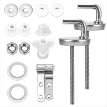 Charnières de siège de toilette universelles à fixation supérieure, pièces de rechange en acier inoxydable pour siège de toilette