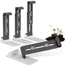 Window Box Holder Without Drilling - Set of 4 Window Sill Flower Box Holder - Sturdy, Height Adjustable