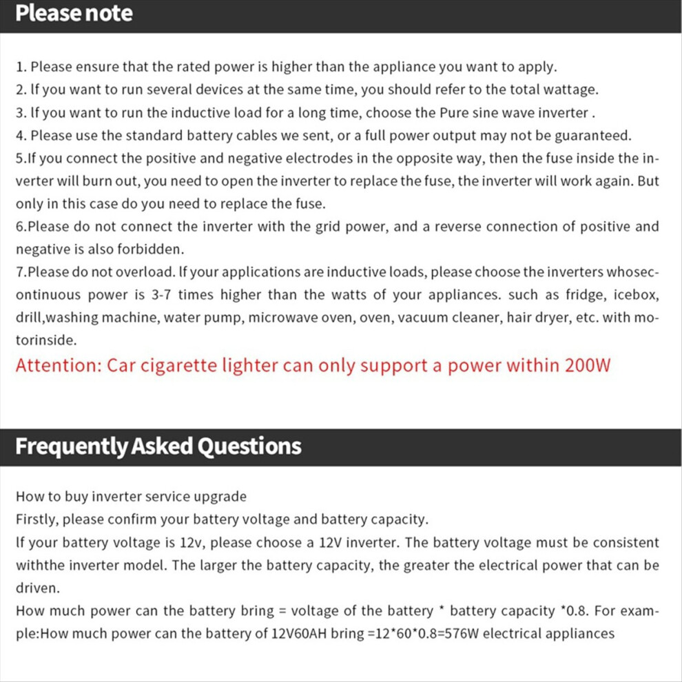 Portable Car Inverter Modified Sine Wave Inverter Dc12v To Ac110v 400/200W Us Socket Car Power Converter 4851434134986