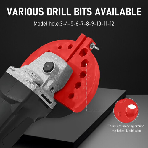 2pcs Drill Bit Sharpener,Drill Bit Grinding Attachment-Drill Bit Sharpeners,Multi-Specification Giant Drill Bit Grinding 1