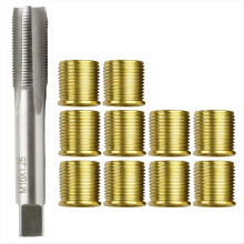 Kit de reparación de roscas M16X1.25 Macho de roscar M14X1.25 Insertos de rosca para restaurar roscas dañadas Herramienta de bobina Car Pro