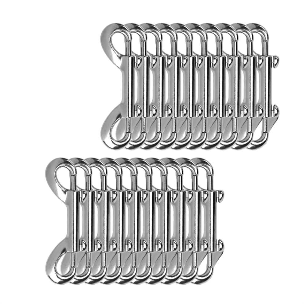 20 Pcs Double Ended Snaps,3.5 Inch Zinc Alloy Trigger Metal Clip,Snap Hooks For Pet Leash,Water Bucket Hooks, Key Holder 4851434135266