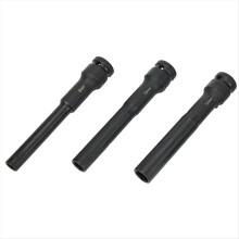3 stuks 1/2-aandrijving zeskantige slagmoersleutel 8/10/12 mm adapter sleutelconverter vierkant gat voor pneumatisch gereedschap