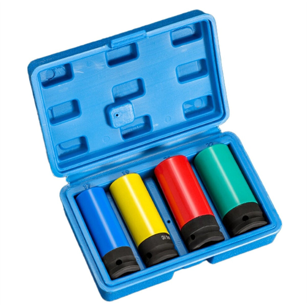 Drive Wheel Protector Impact Socket Impact Sleeve Set Plastic Sleeves 17Mm, 19Mm, 21Mm, And 22Mm 4851434133118