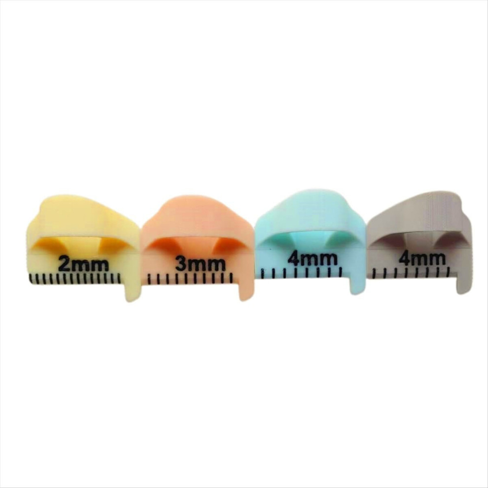 4Pcs Sewing Finger Ruler For Even Stitches, Mini Sewing Measuring Gauge, 4Mm, 3Mm, 2Mm Quilting Templates Sewing Ruler 4851434144398