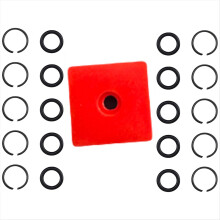 10Sets 1/2Inch Impact Wrench Retaining Ring Clips with O-Ring + Anvil Install Tool for Electric Impact Wrenches