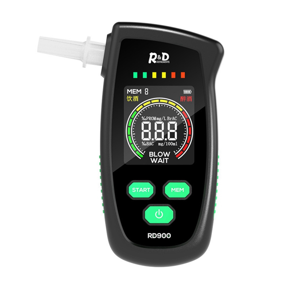 Digital Alcohol Breath Tester Handheld Lcd Screen Alcohol Detector High Accuracy Breathalyzer Portable Alcotest Device 4852469863827