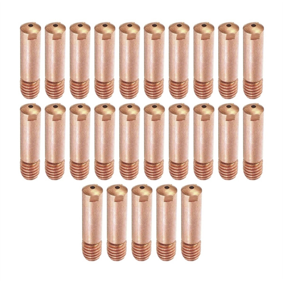 25Pcs 15Ak Contact Nozzle Mig Gas Shielded Welding Accessories Gas Shielded Welding Accessories 0.9 Protection Nozzle 4853733493948
