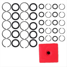 (10+10 Sets) 3/8inch & 1/2inch Impact Wrench Retainer Rings with O-Ring Kit Includes Retainer Ring Anvil Install Tool