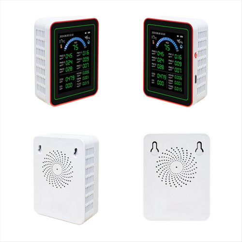 18-in-1 Luchtkwaliteitsmonitor Luchtkwaliteitstester Pm2.5 Gegevensopslag Download Luchtkwaliteit Koolstofdioxidedetector Wit 1