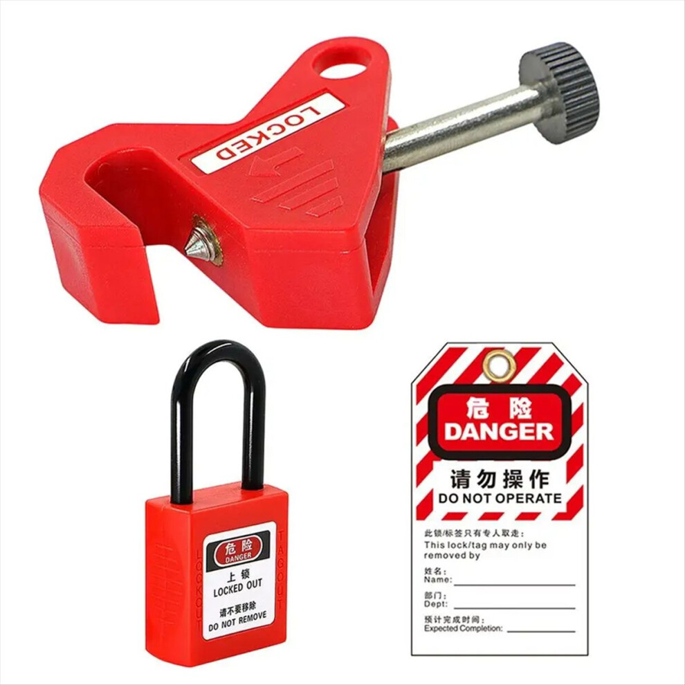 Breaker Lock Circuit Breaker Safety Lock Home Distribution Box Lockout Isolation Device For Factory Safety Locking Tool 4852469867429
