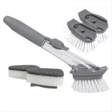 Soap Dispenser Dishwashing Brush Pot Brush Multi-Function Long Handle Cleaning Brush Suitable for Pot Cleaning