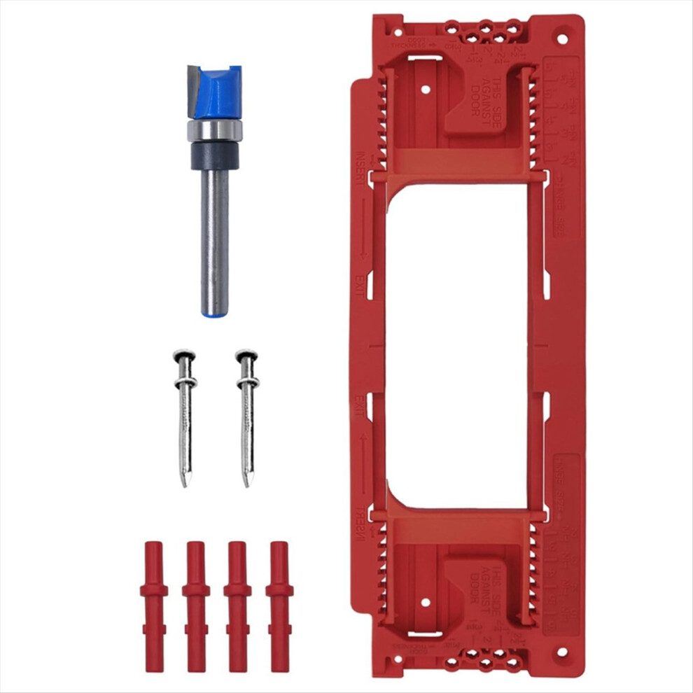 Door Hinge Jig, Door Hinge Template For 8 Hinge Sizes From 2-1/2In To 6In And Door Thickness From 1-3/8In To 2-1/2In 4852469867351