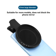 67-mm-CPL-Universal-Polarisationsfilter mit Clip, tragbarer professioneller Kamerafilter für Smartphones und Mobiltelefone